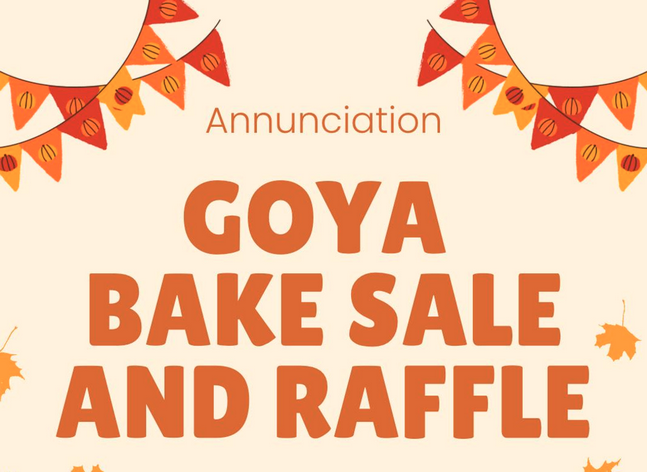 GOYA Bake Sale 11/24/24