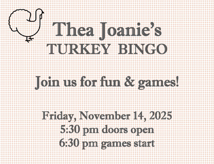 Turkey Bingo is back!
